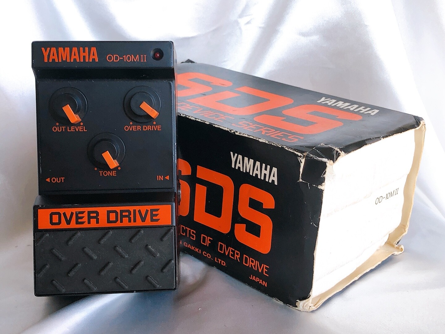 Yamaha OD-10MⅡ Overdrive W/Box 1980s Vintage Guitar Pedal Made in Japan