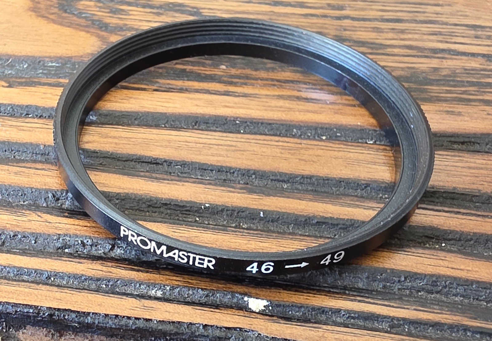 ProMaster 46mm-49mm Step-Up Ring for Camera Lens Filter - Metal Stepping Ring