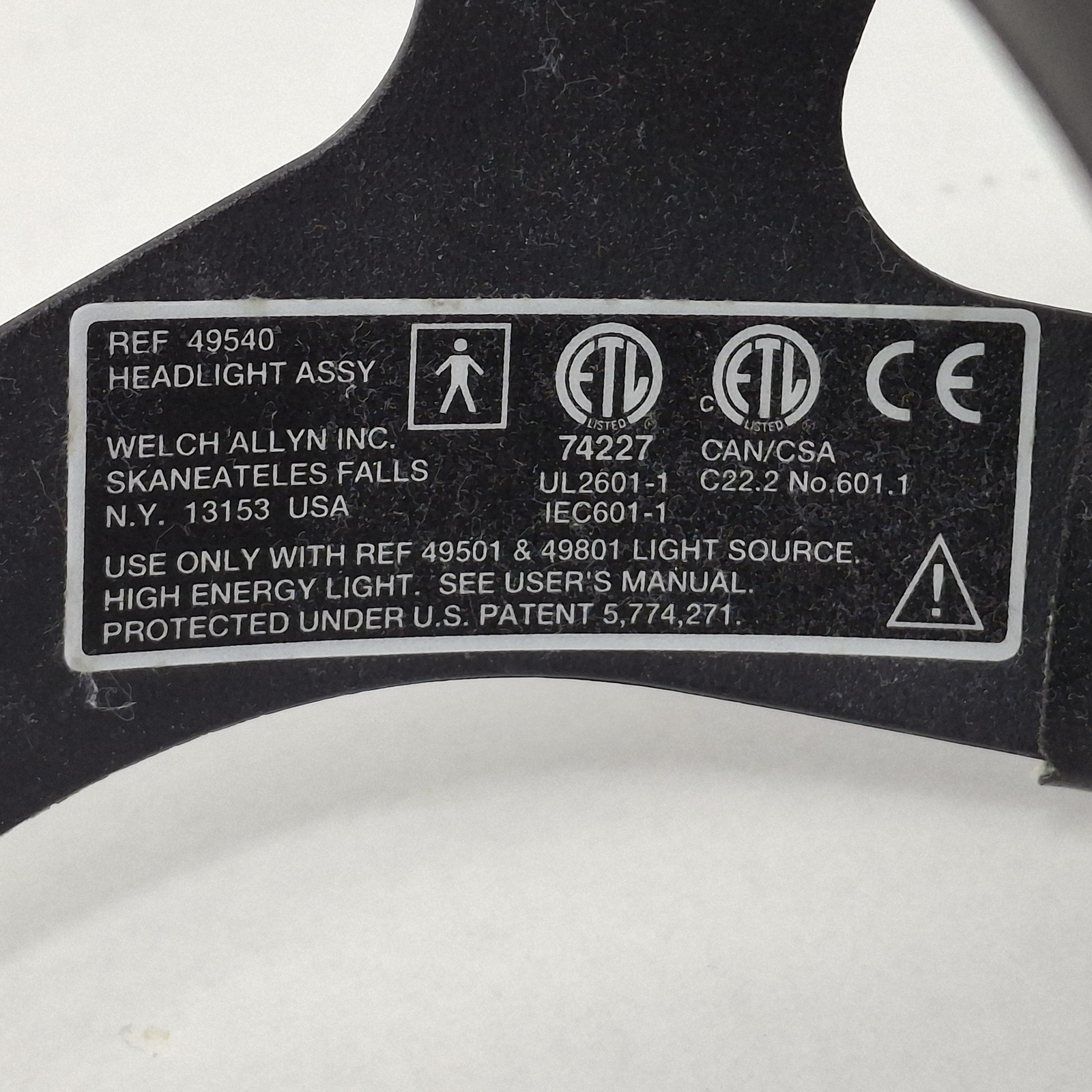 Welch Allyn 49540 Head Light Assembly