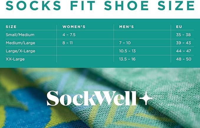 Sockwell Men's Elevation Firm Graduated Compression Large-X-Large, Denim
