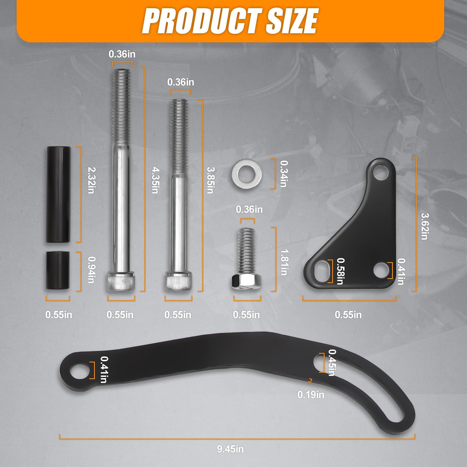 Power Steering Pump Mounting Bracket for Chevy/GM Small Block Engines