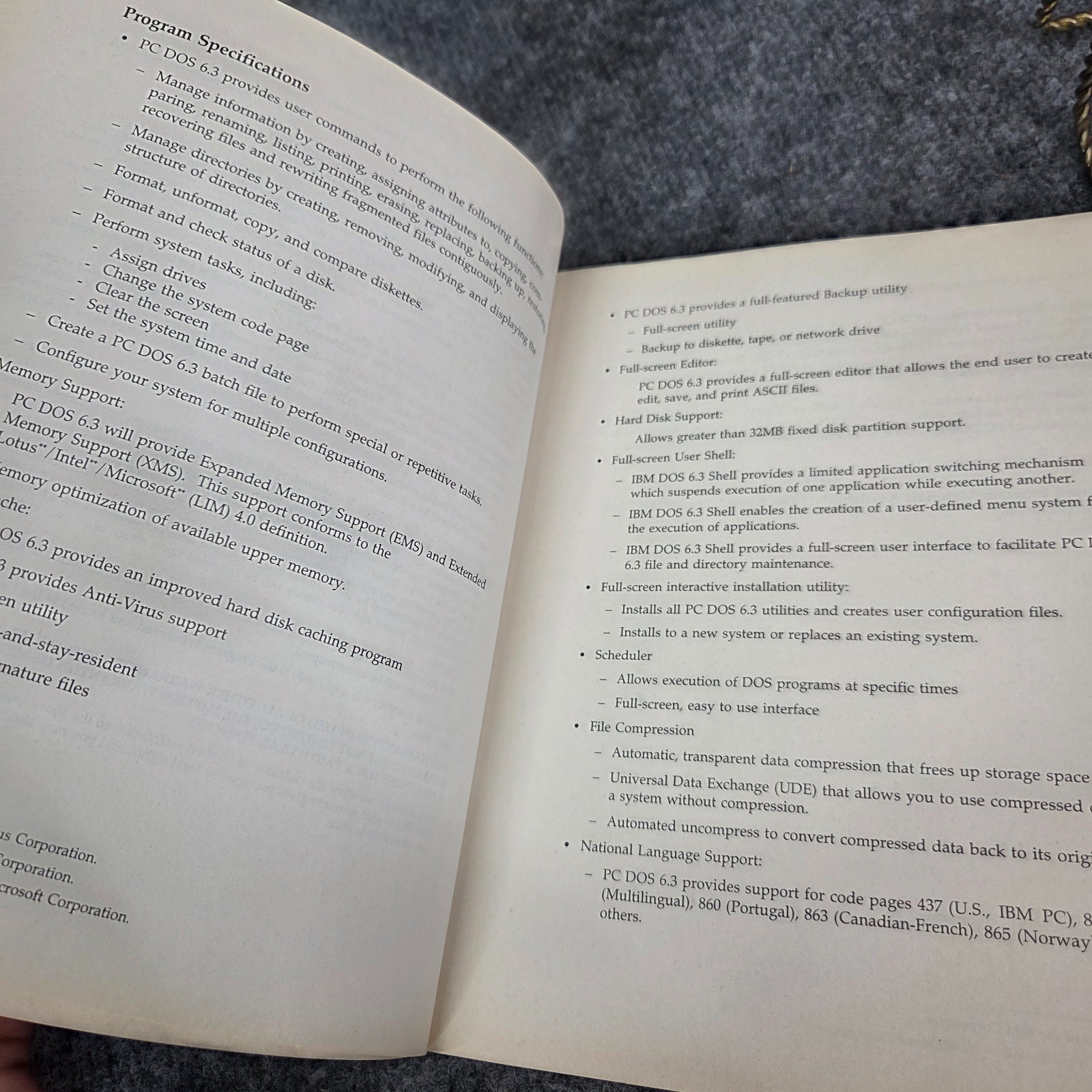 PC DOS 6.3, IBM User's Guide & Installation Guide Vintage 90s