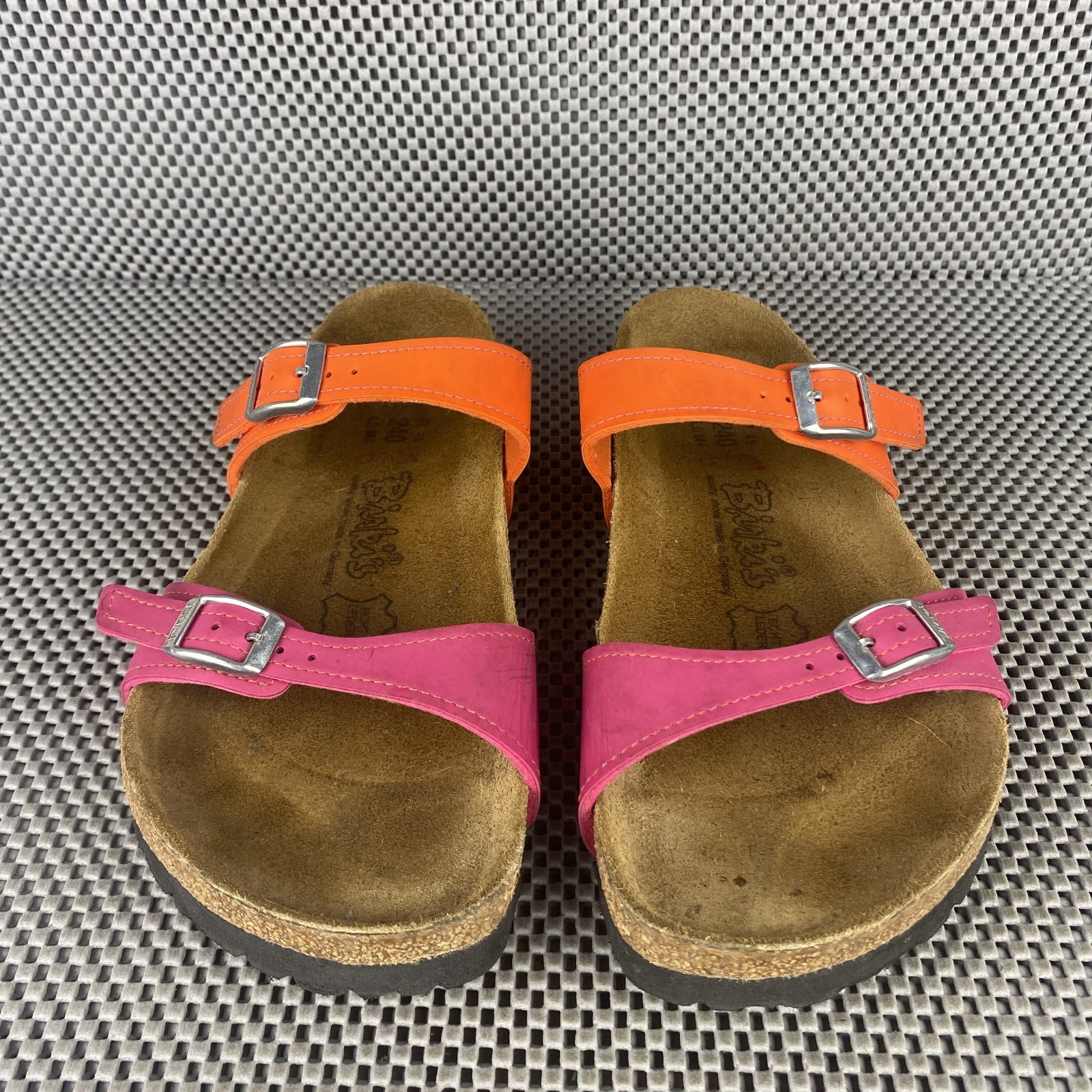 Birkenstock Birkis Sandals Adult 37 M4 L6 Pink Orange Slide On Made in Germany