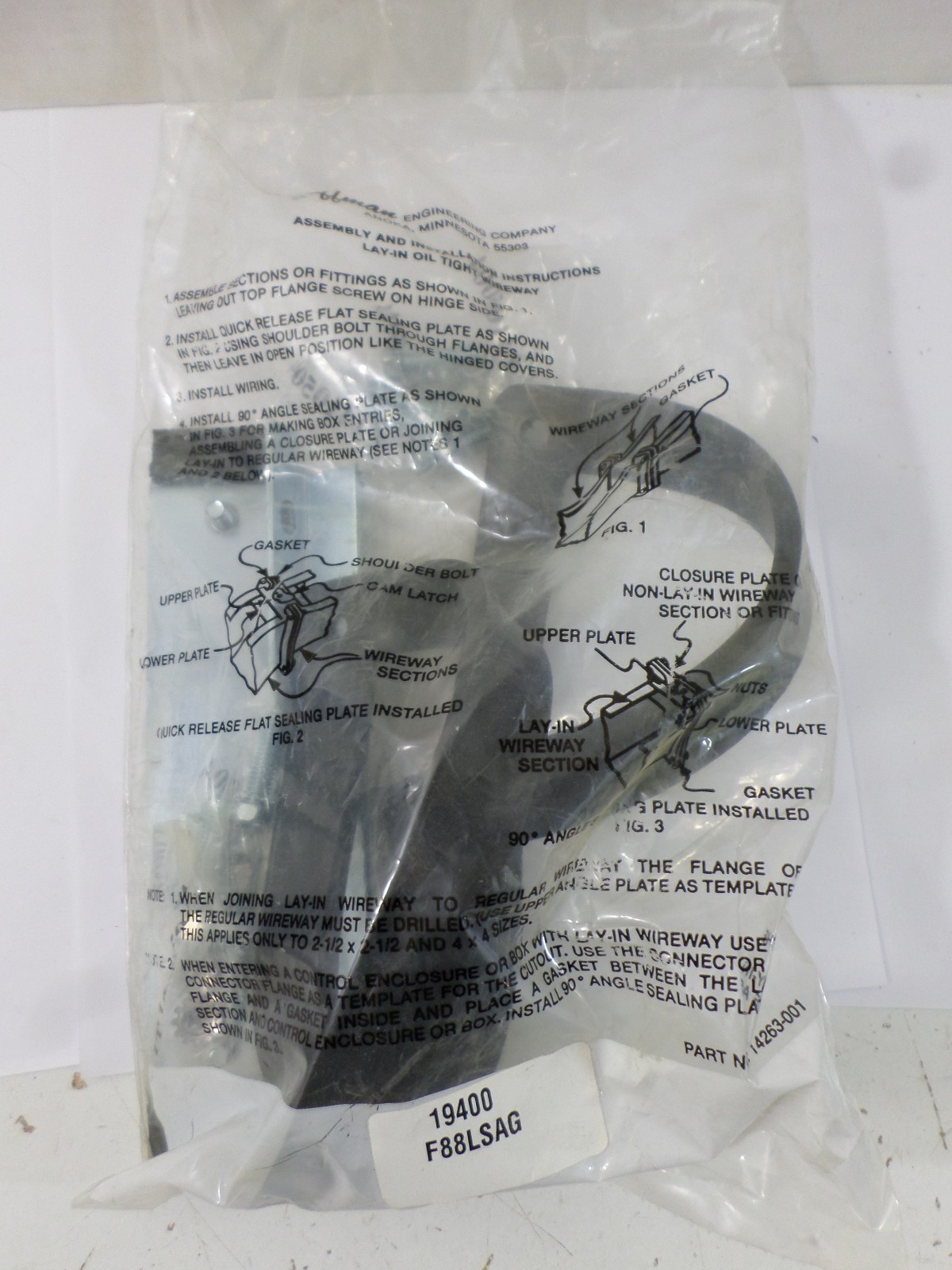 New Surplus Hoffman 14263-001 Lay in oil tight wireway seal kit  14263