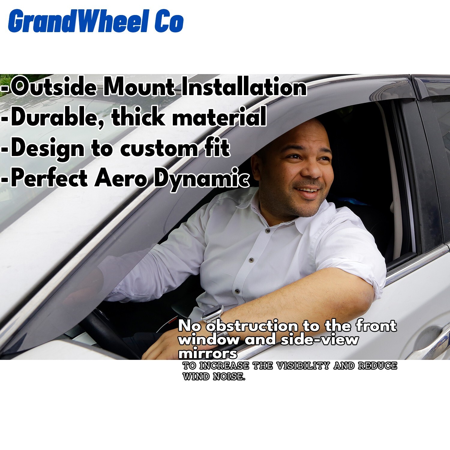 Rain Guards Vent Visors Shade for 2014-2025 Ford Transit