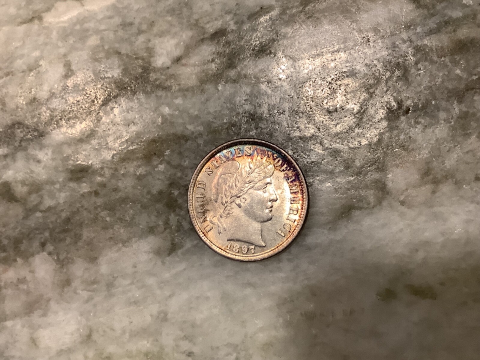 1897 Silver Barber Dime Unc