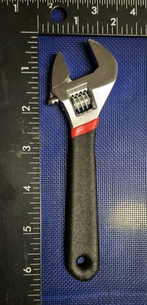 New 6" Adjustable Wrench With Rubberized Handle Unbranded