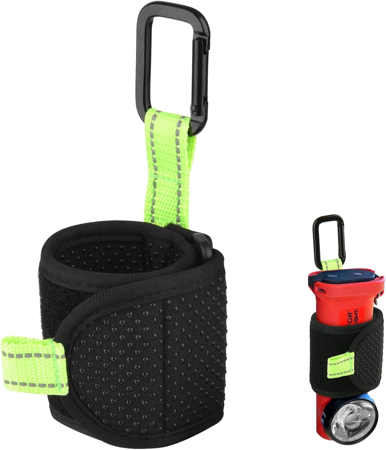 Inverted Flashlight Holder for Streamlight Survivor LED Black