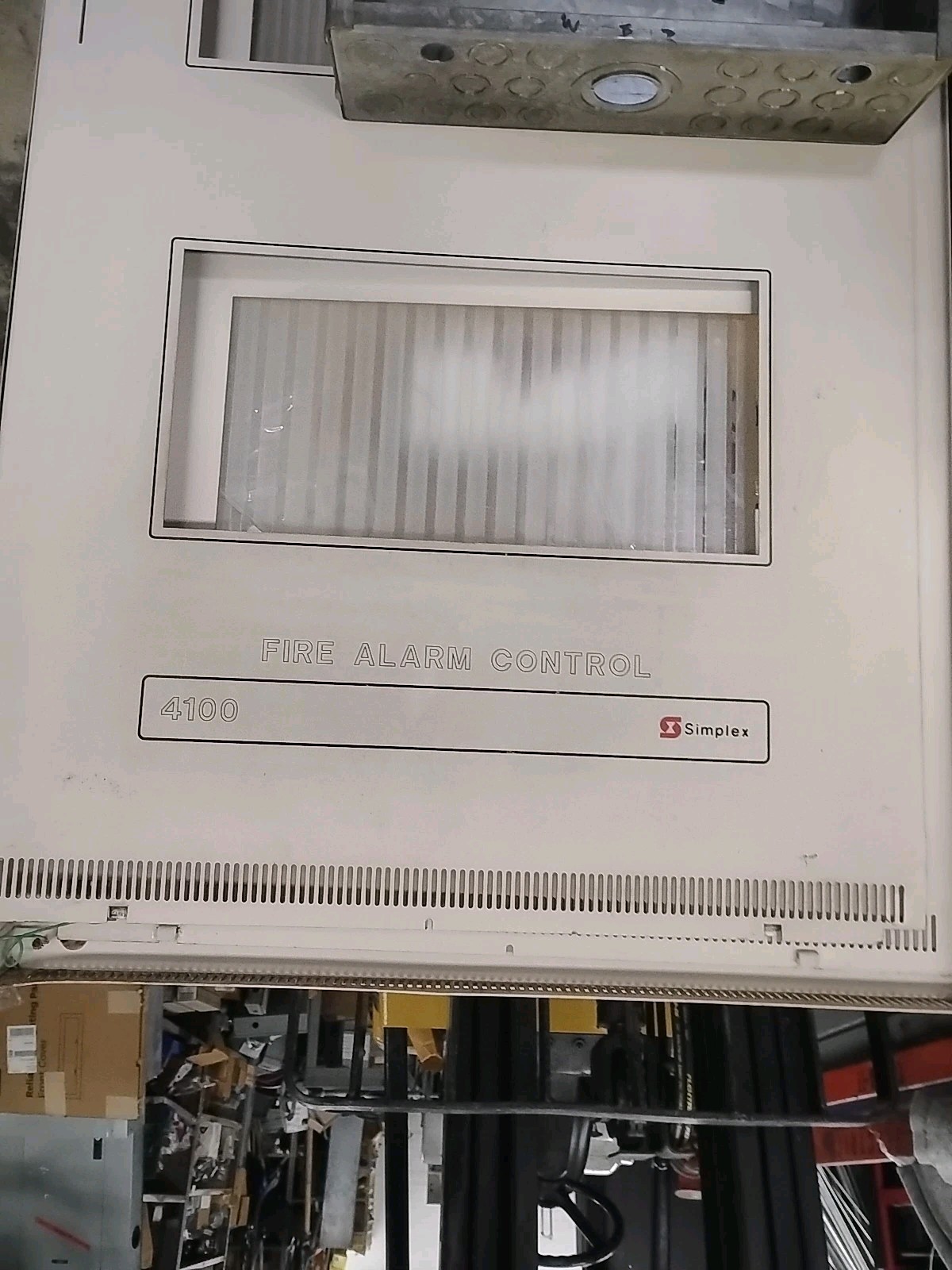 Simplex 4100-8201 TrueAlarm Fire Alarm Control Panel Cabinet Assembly TESTED