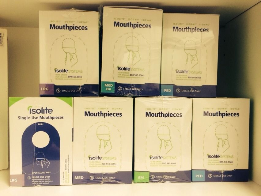 ISOLITE Isodry Isovac Dental Mouthpiece Dry Isolation (10pcs/box) NEW-All Sizes
