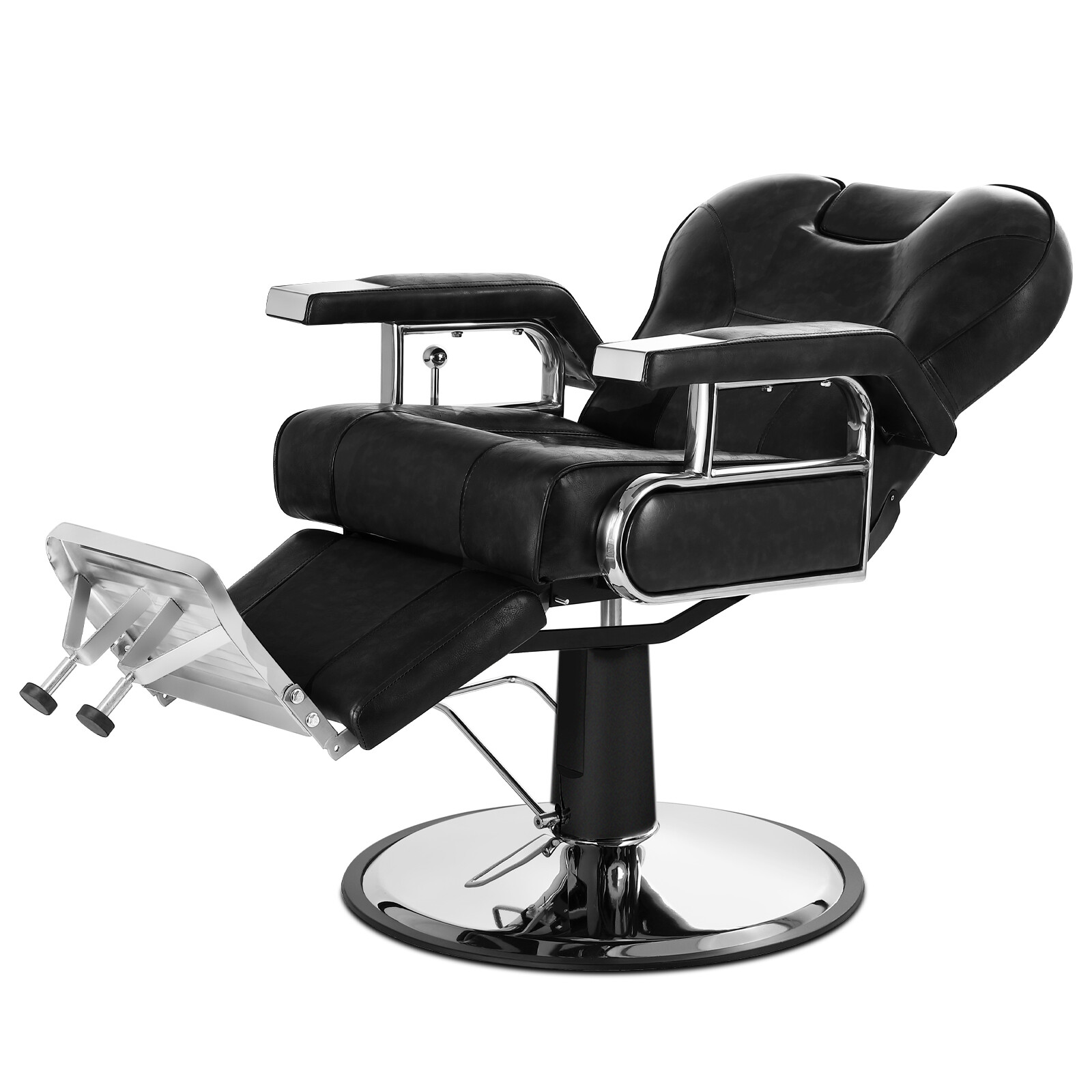 Black Reclining All Purpose Heavy Duty Barber Chair Hydraulic Salon Spa Beauty