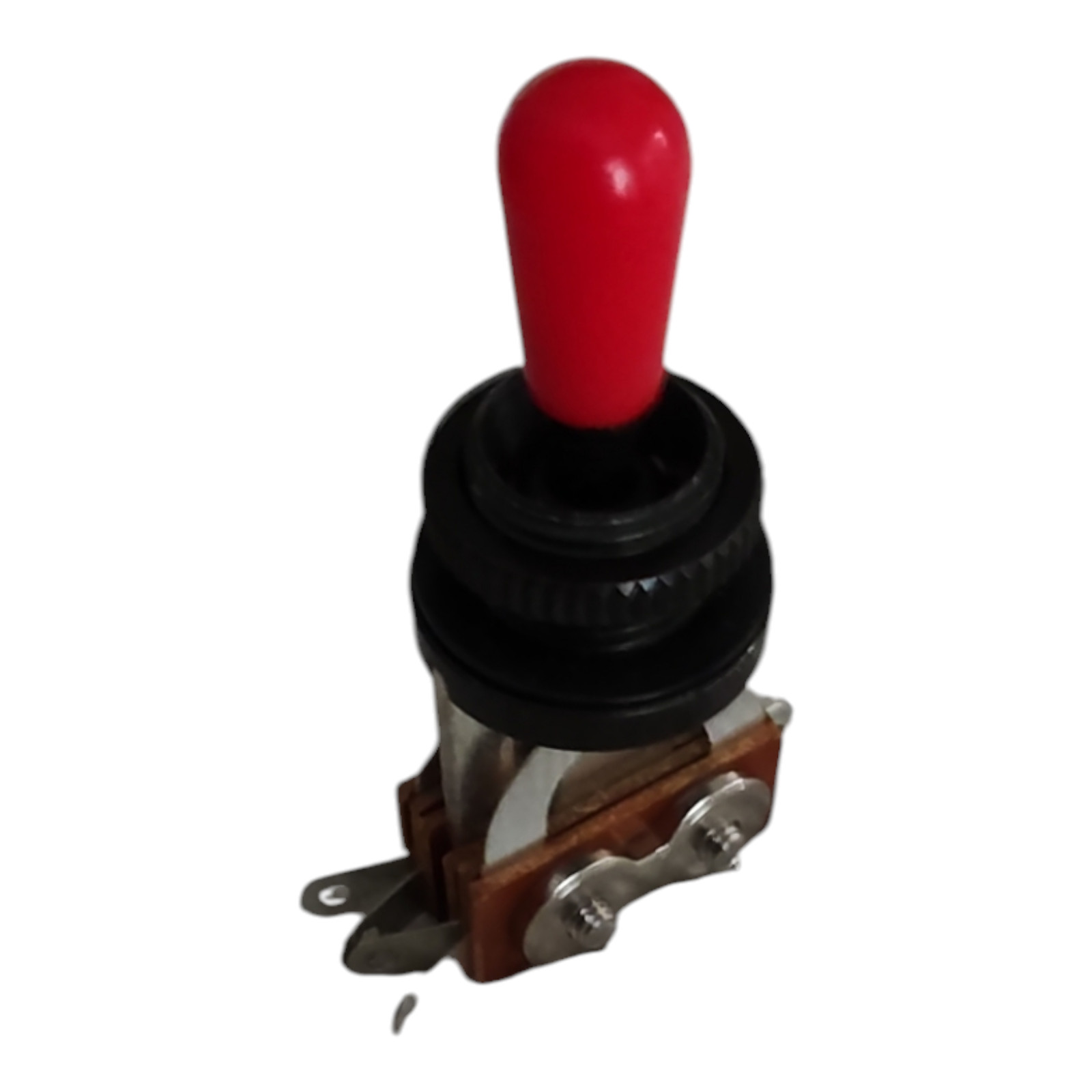 Import Metric 3-way Open Frame Electric Guitar Switch Black with Red Tip