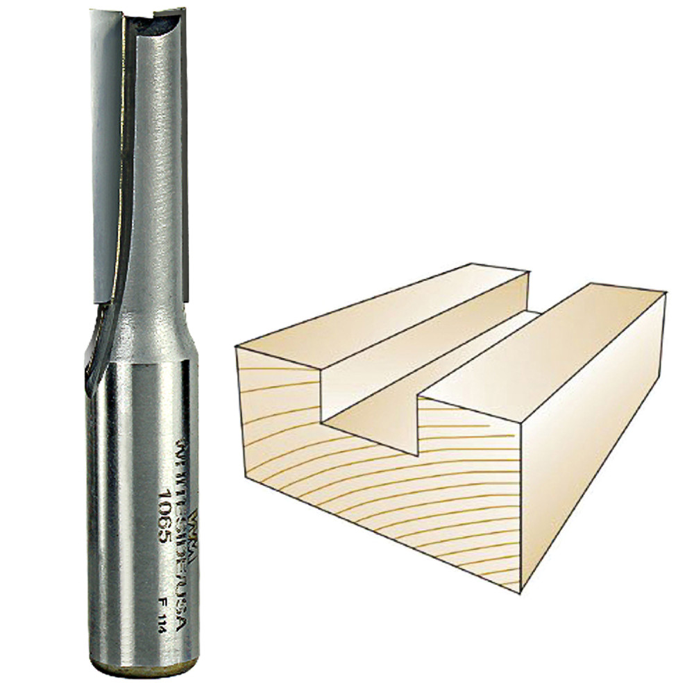Whiteside 1065 Sraight Bit 1/2"SH, 7/16"CD, 1-1/4"CL