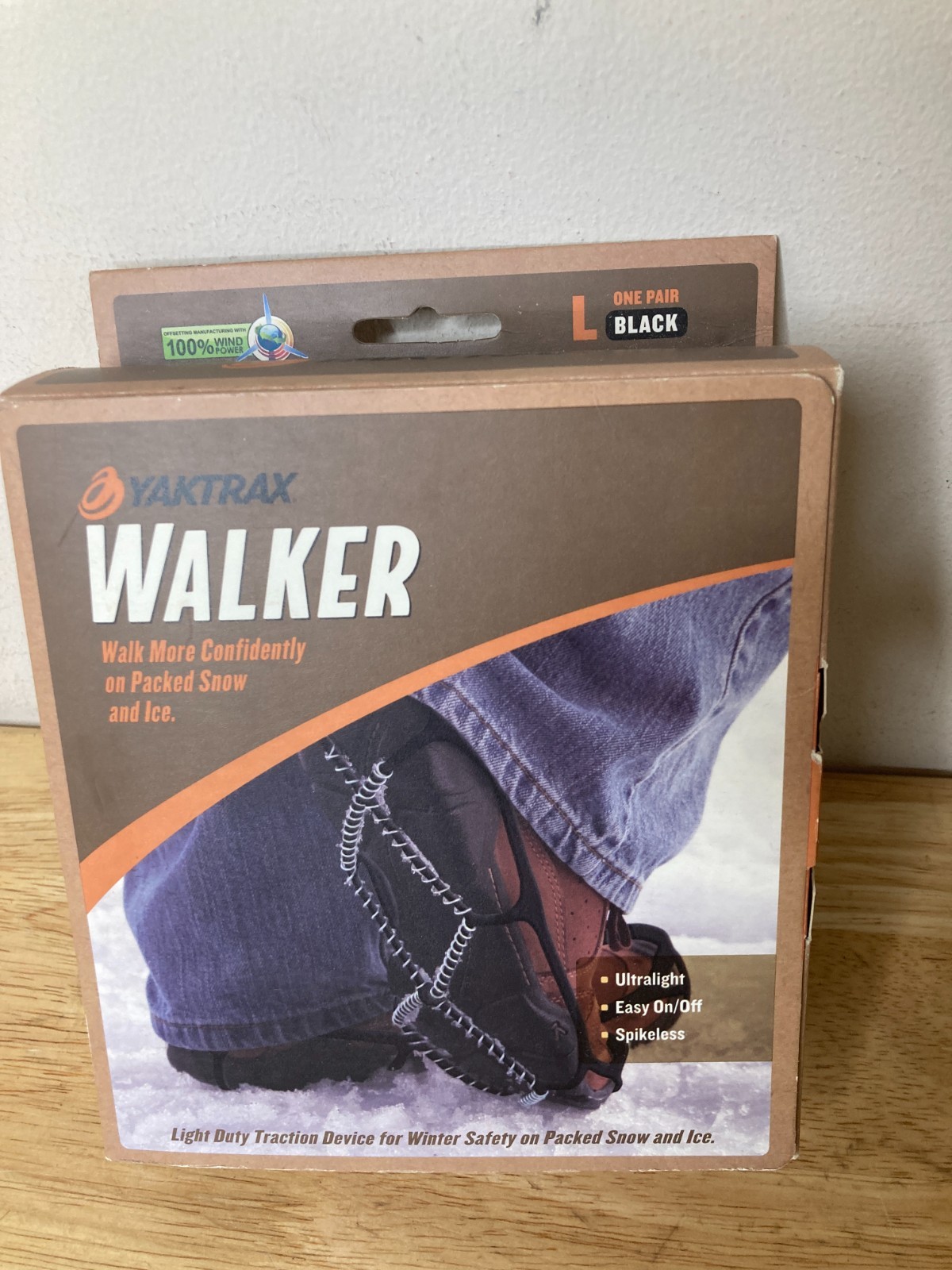 New YAKTRAX Walker Ice  LARGE MEN Shoe 11.5 -13.5 WOMEN Shoe 13-15 Crampon Metal