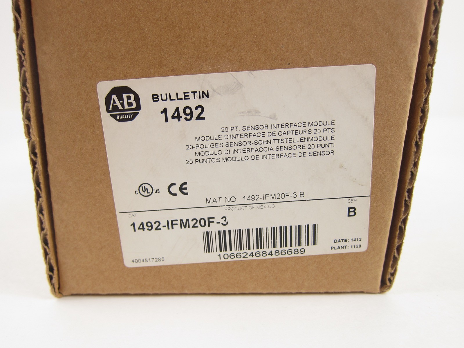 NEW Allen Bradley 1492-IFM20F-3 Sensor Interface Module 1492IFM20F3