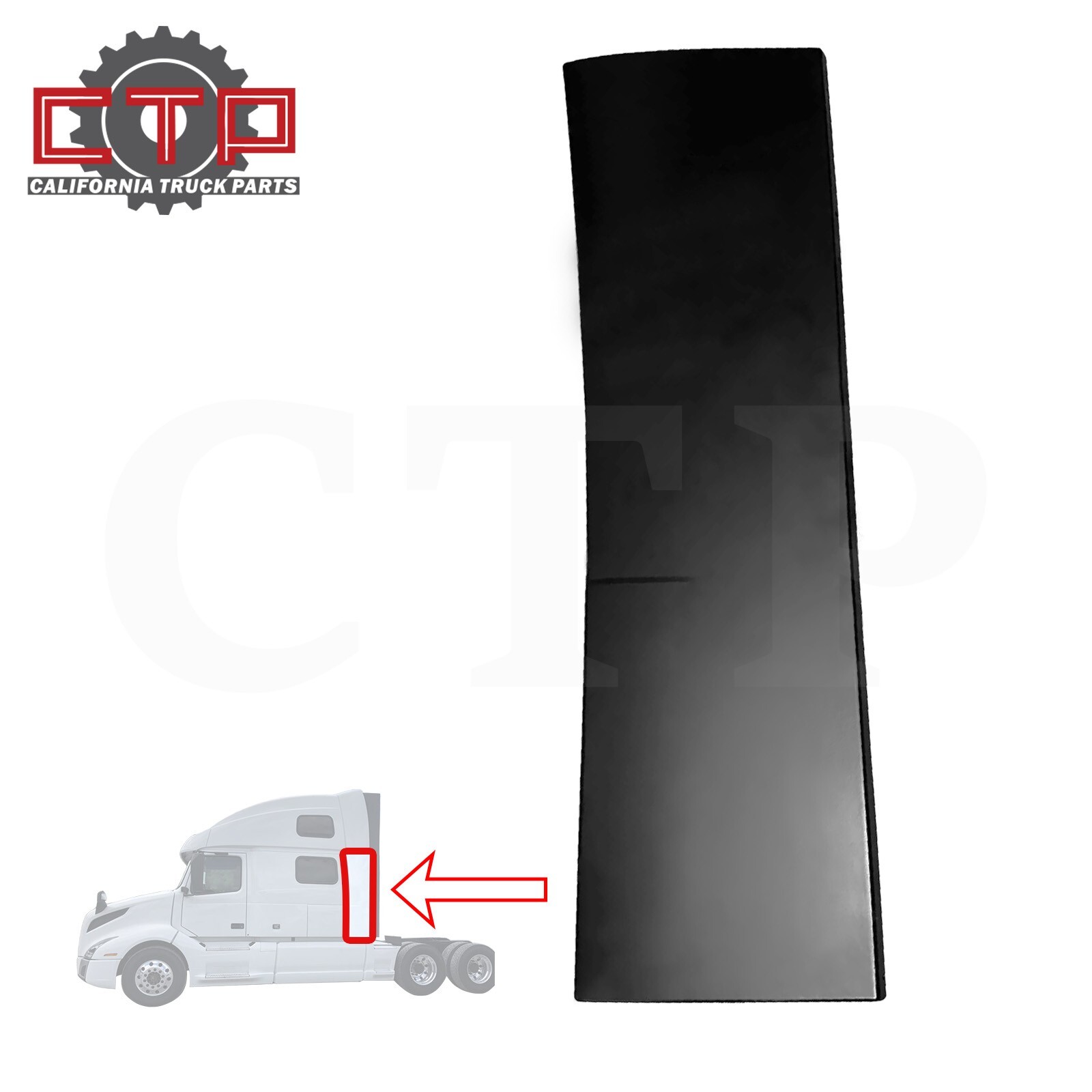 Cab Air Deflector Lower Fairing-Extension for Volvo VNL 2019 Driver (LH) Side