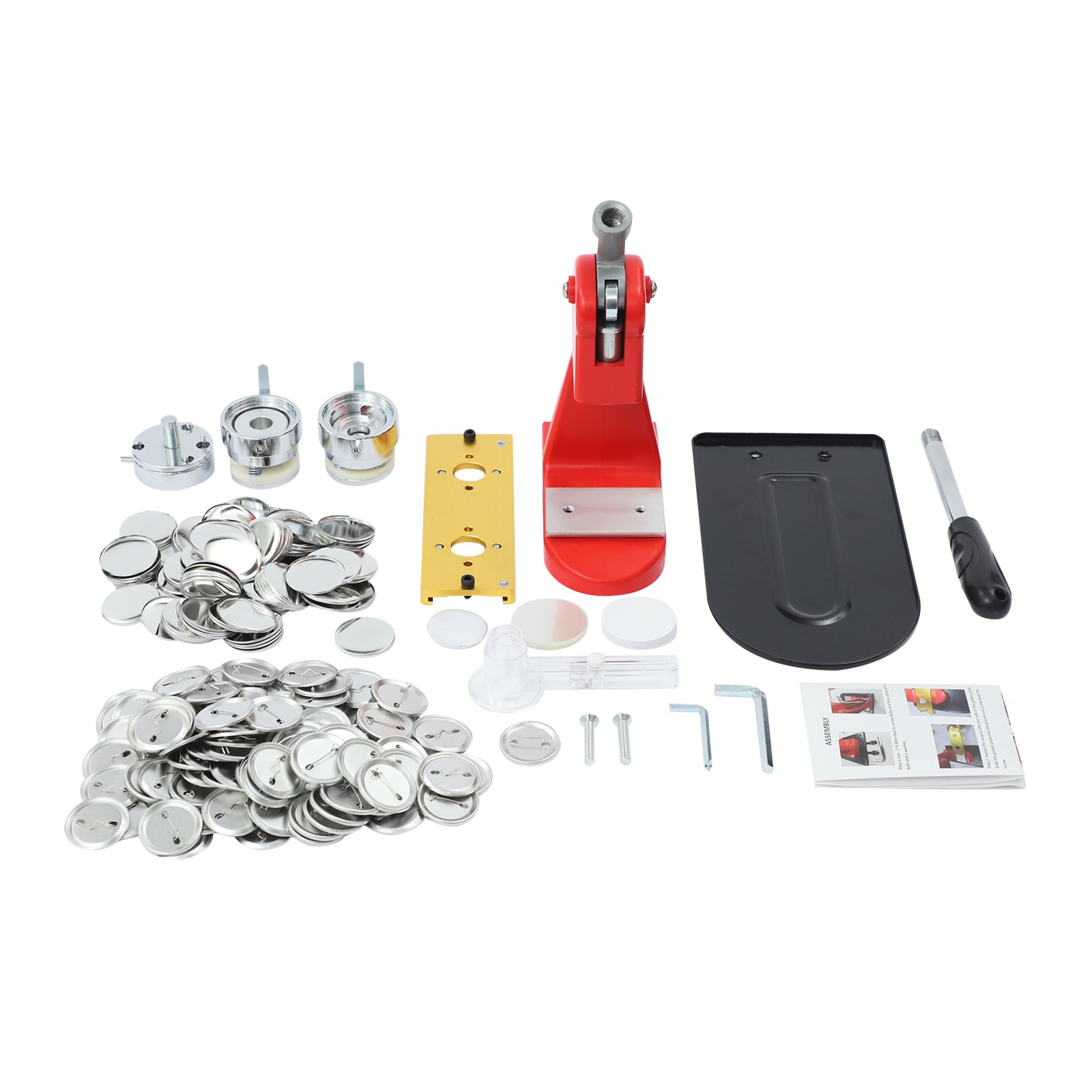 Round Pin Maker Kit, Round Pin Maker with 100 Set Badge Materials