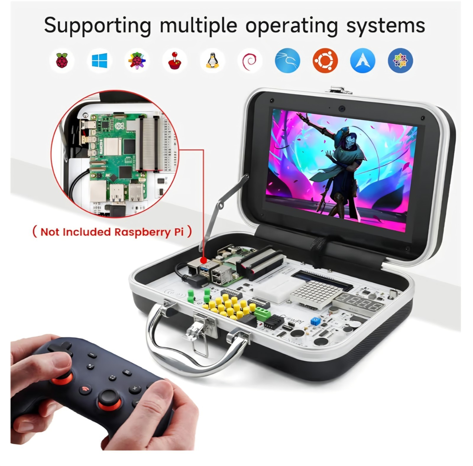 ELECROW for Raspberry Pi 5 Kit, with Pi 5 Single Board Computer, Crowpi Pi 5 ...