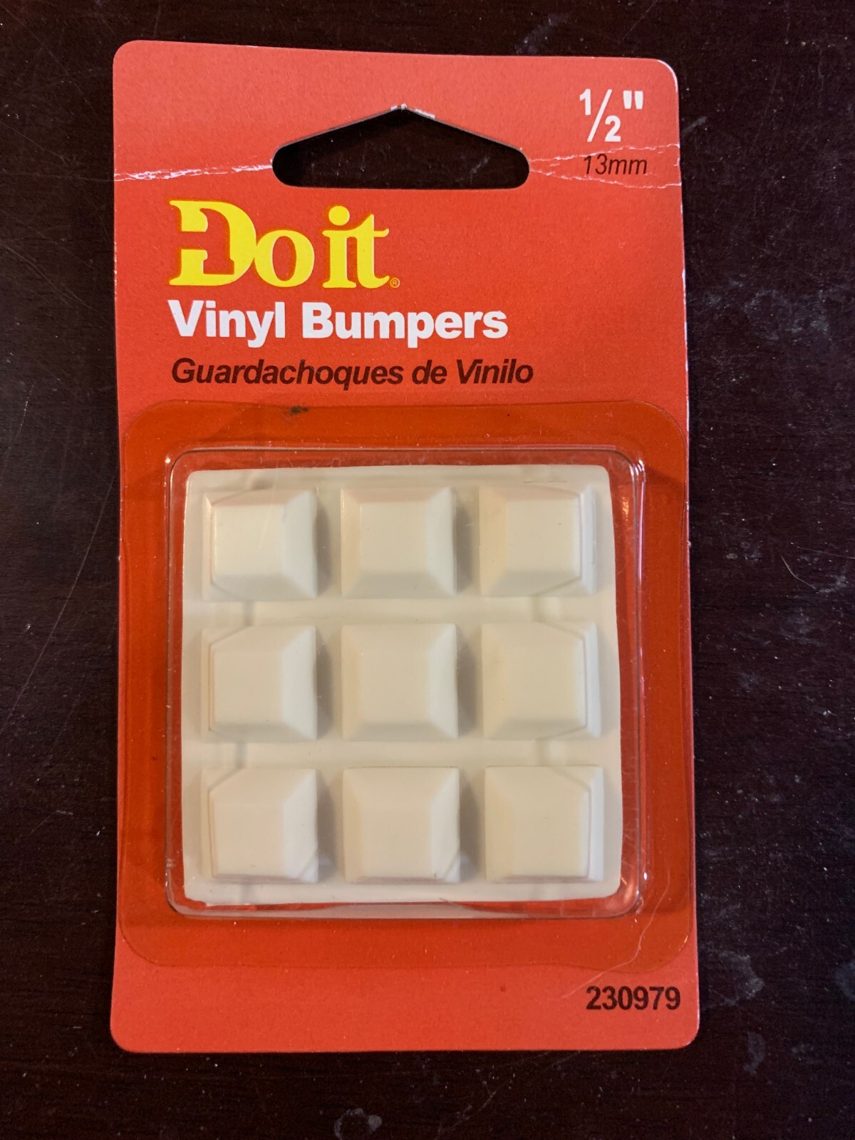 Square VINYL BUMPERS 1/2" 9-pack skid/scratch resistant Do It Best 230979 NEW!