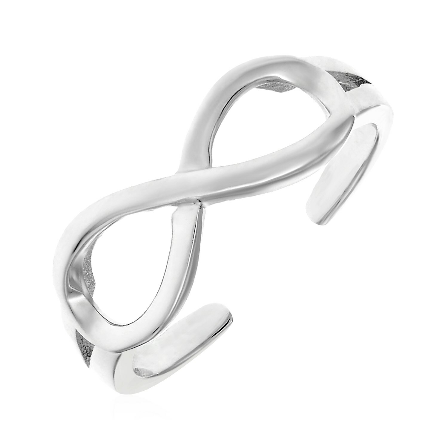 Ladies Toe Ring w/ Infinity Symbol Genuine in Sterling Silver Fashion Statement