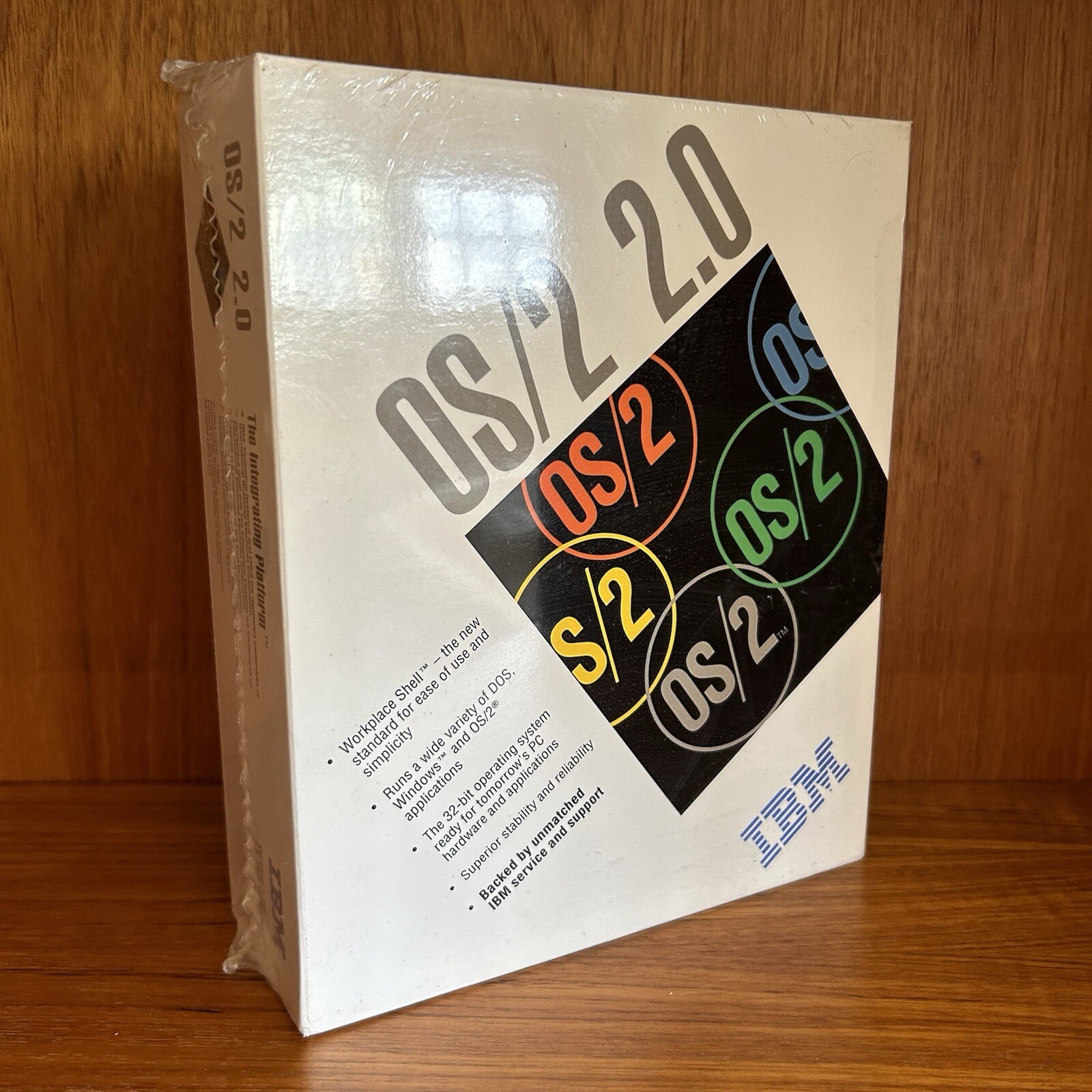 New IBM OS/2 2.0 - 3.5" Sealed Box - 1992 NOS Vintage