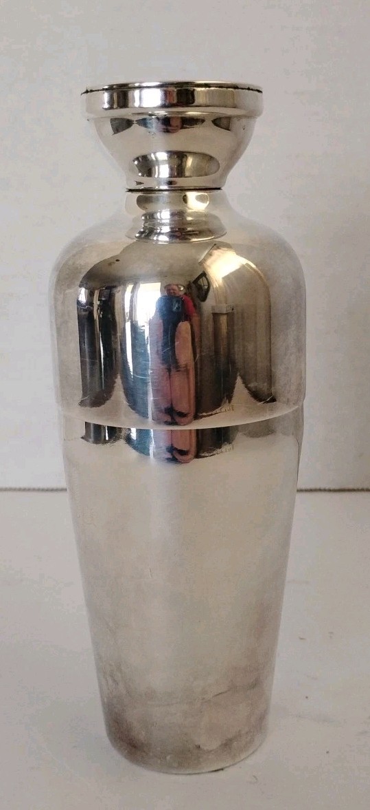 1920’s Vintage Napier Personal Cocktail Shaker Rooster Monogrammed