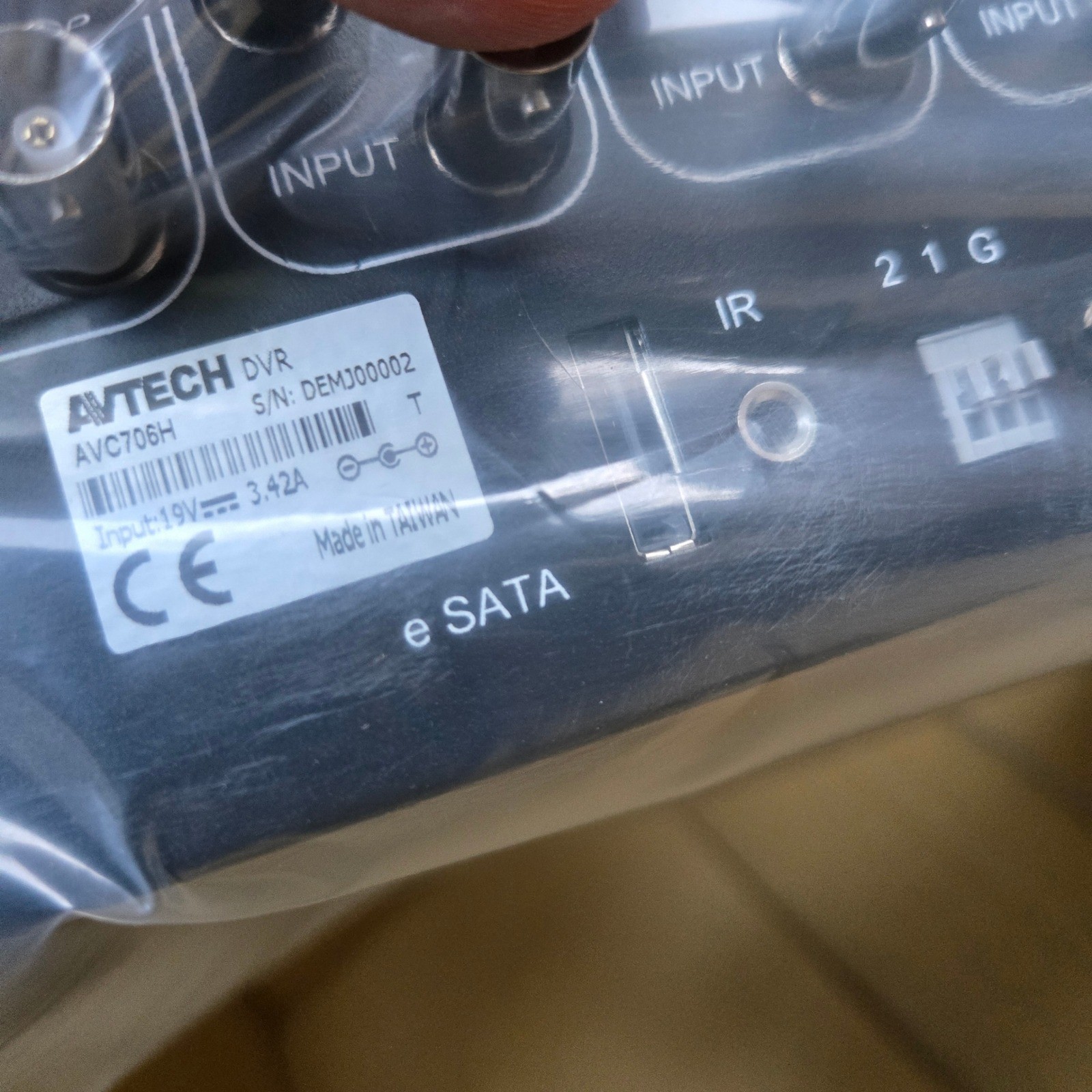 AVTECH AVC706H 8CH Full D1 DVR Ultra Resolution Security System Black Tested