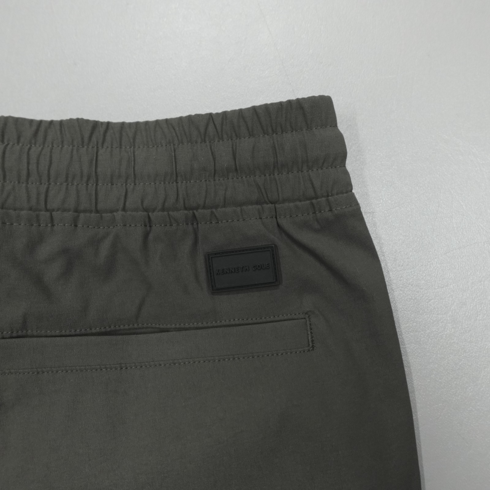 Kenneth Cole Performance Tech Jogger Cargo Tapered Woven Nylon Stretch Asphalt