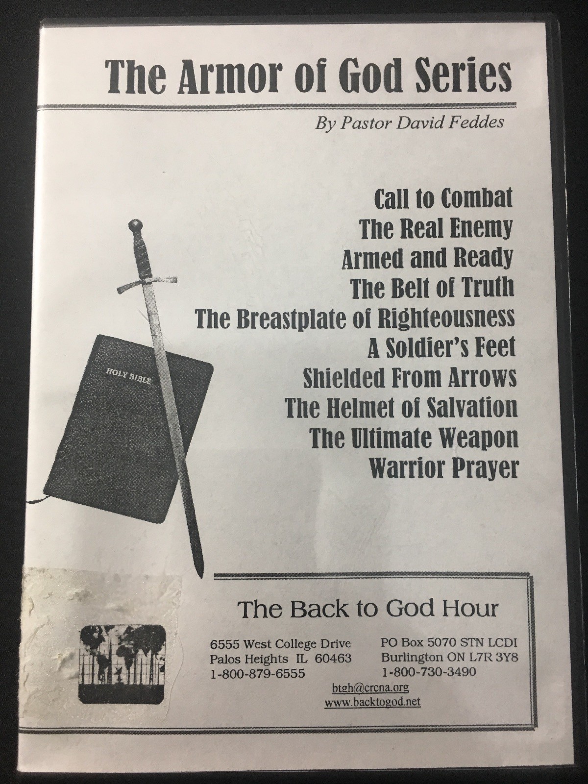 The Armor of God Series - David Feddes - The Back To God Hour (Audio CD)