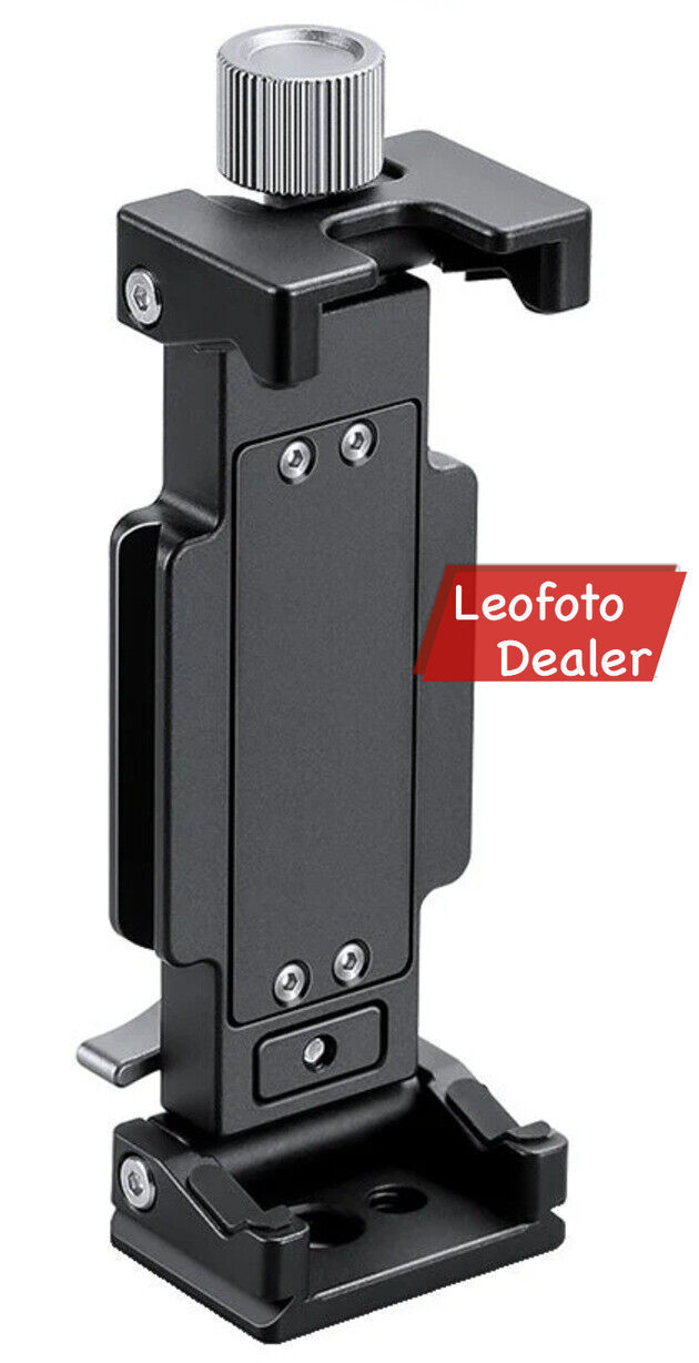 Leofoto PC-120 Portable Phone&Tablet Holder with 1/4'' and 3/8'' Mounting Black