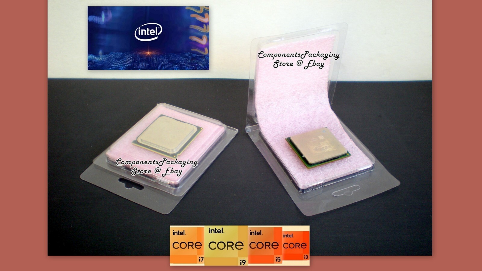 25 - Intel Processor-CPU Packing Case for i9 i7 i5 LGA1700 + Anti-Static Foam