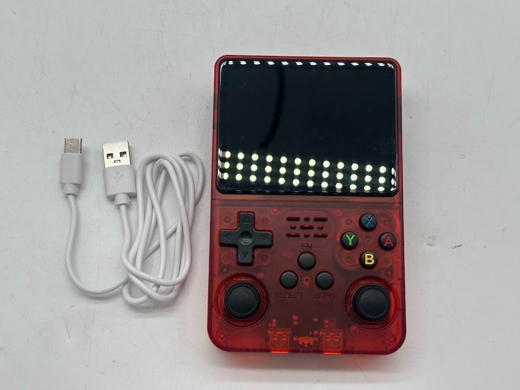 R36S Retro Handheld Game Console - Red