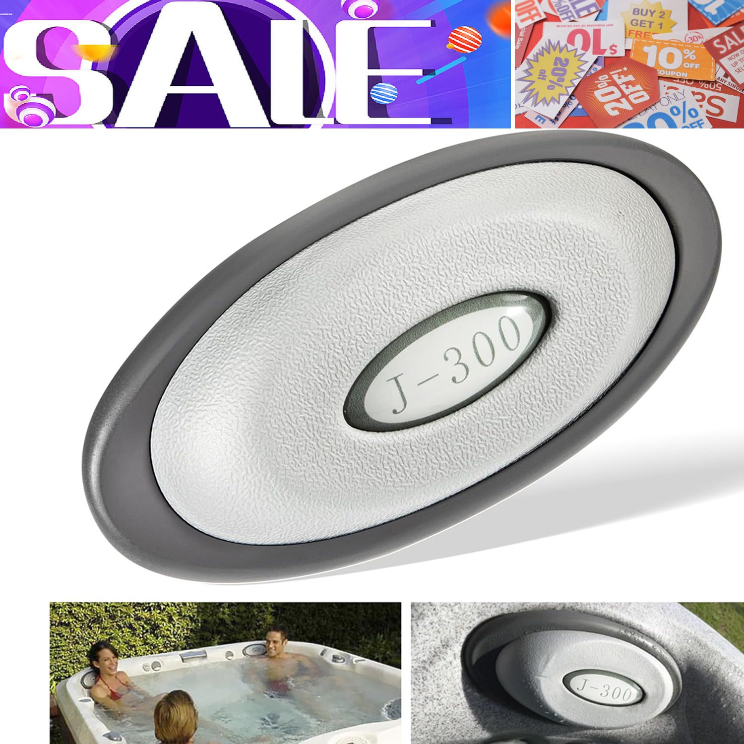 2472-824 Oval Pillow Insert + Back Mount for Jacuzzi J-300 Series Hot Tubs Spa