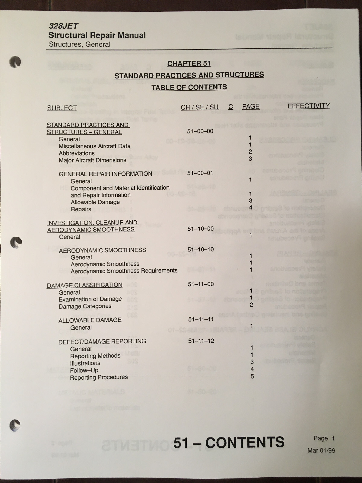 Fairchild Dornier 328JET Structural Repair Manual