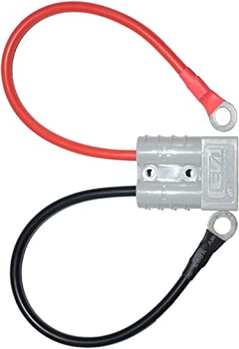 10AWG Battery Adapter Cable，with O-Type Terminal and 45A Connector-2m/6.5ft