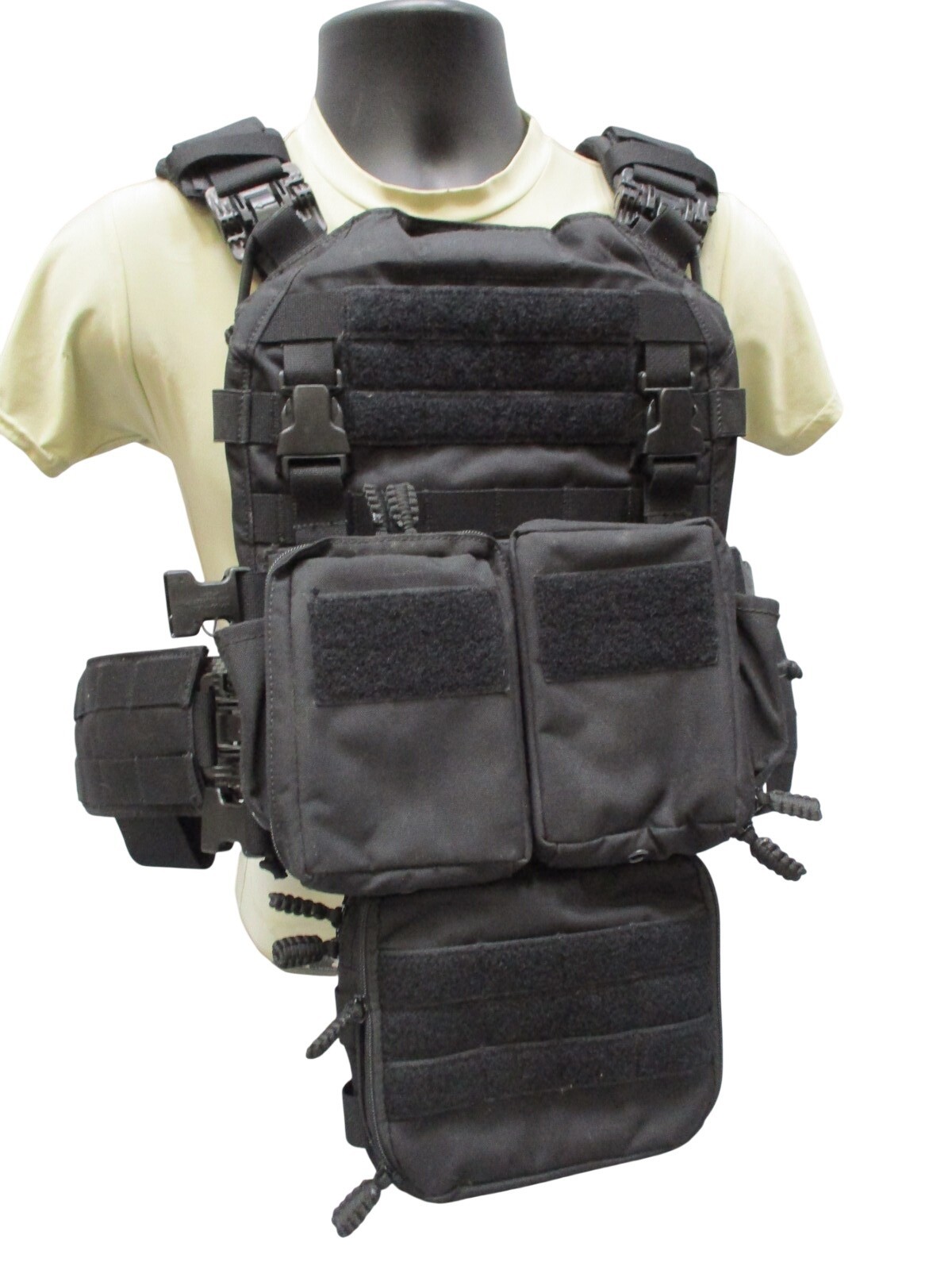 HRT LBAC Plate Carrier Full Setup Black Maximus Placard Hydro Pack No Plates