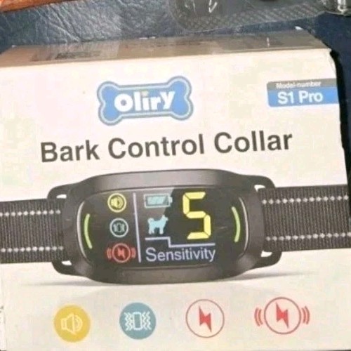 NEW IN BOX~Oliry S1 Pro~Anti Bark Collar Rechargeable~Dog Training Waterproof