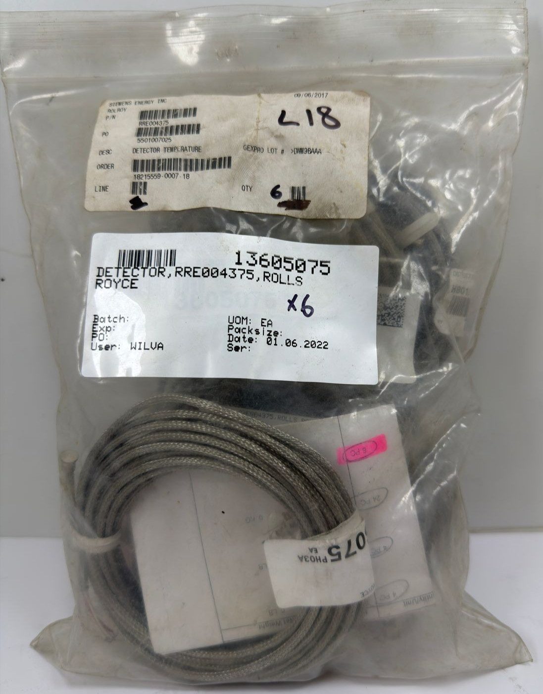 ROLLS ROYCE RRE004375 TEMPERATURE DETECTOR THERMOCOUPLES