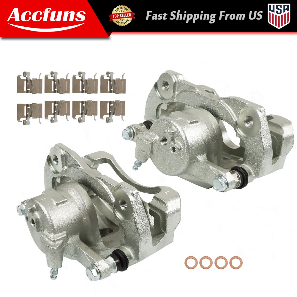 Front Brake Caliper w/ Bracket x2 For Toyota Corolla 2009-2019 Matrix 2009-2014