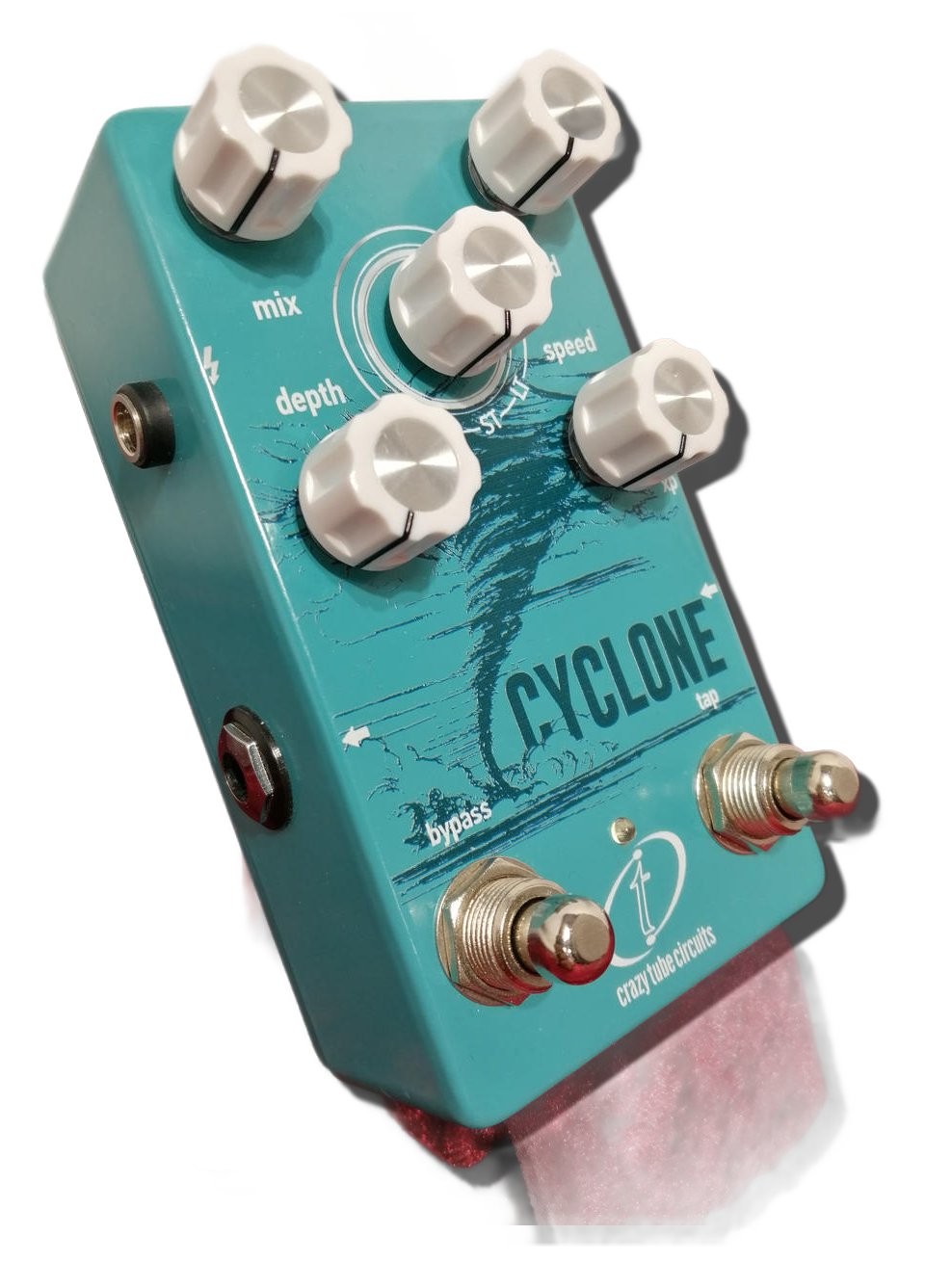 Crazy Tube Circuits CYCLONE Phaser Effects Pedal Tested & Works 49045