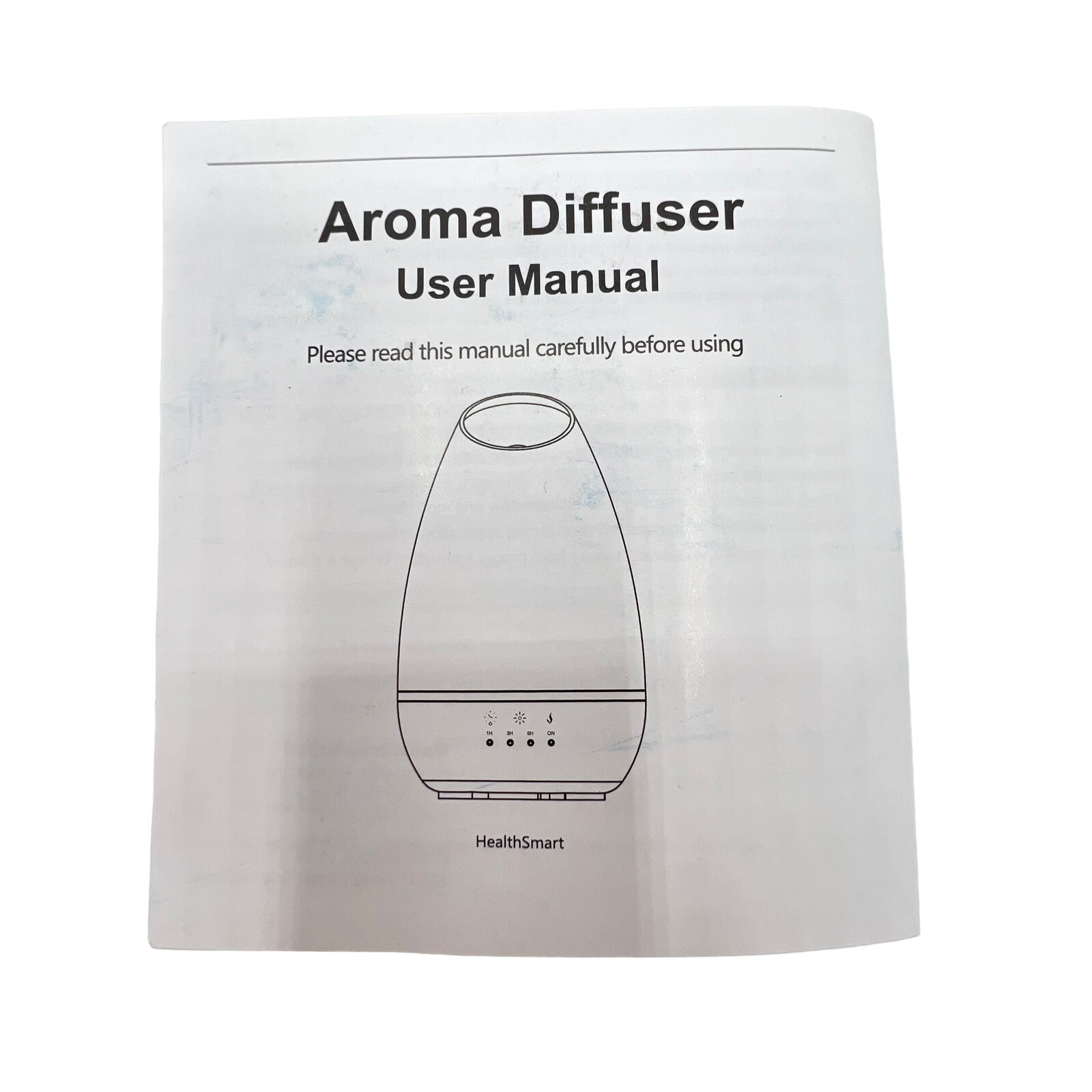 NEW HealthSmart + Cool Mist Diffuser & Essential Oil Aromatherapy White 500mL