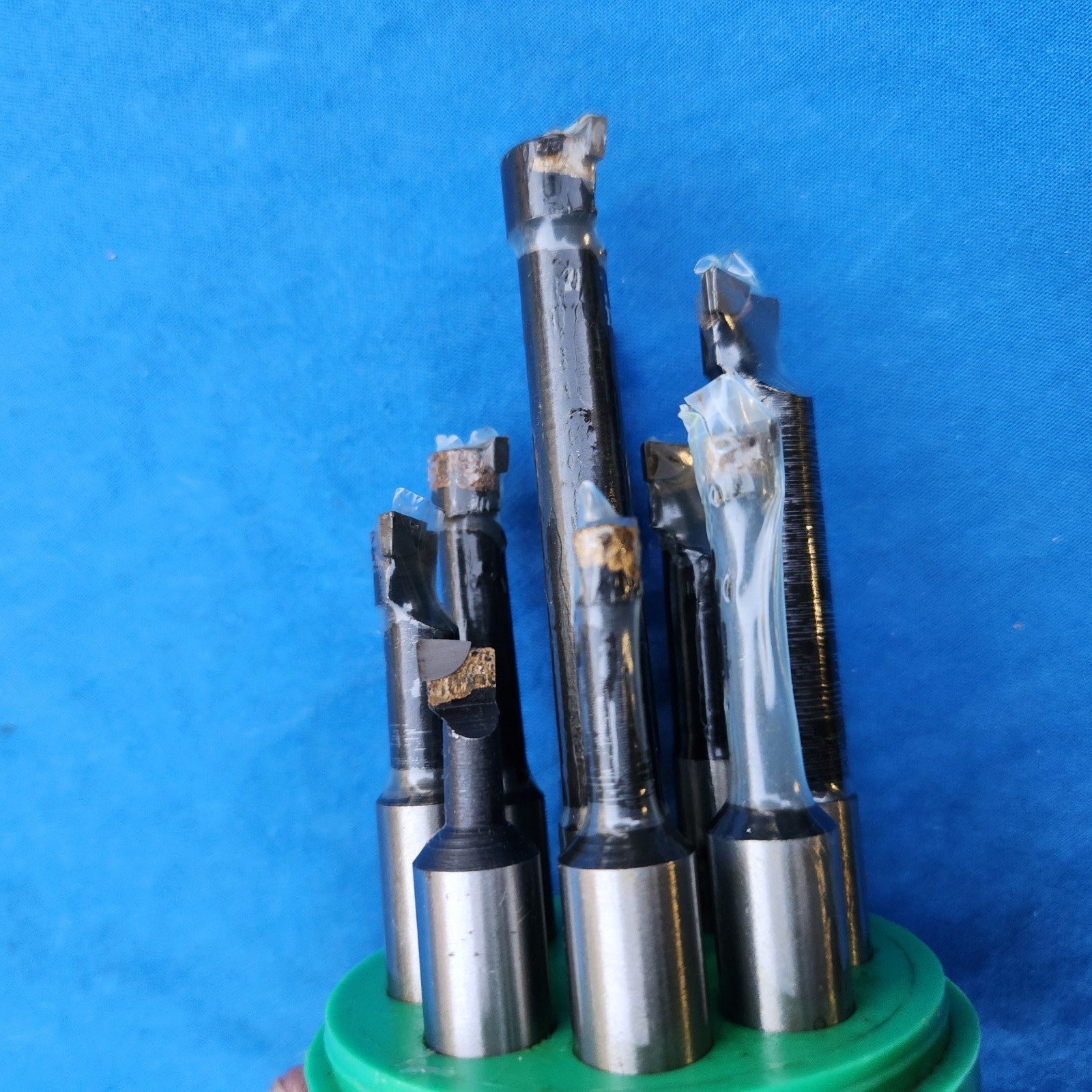 9-piece set C-6 Carbide-tipped Lathe Boring Bars 5/16", 7/16", 9/`16" - new