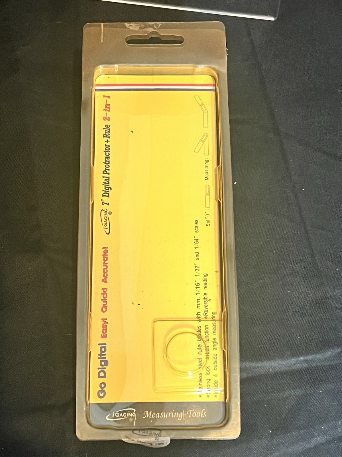 iGaging 360 Degrees Digital Protractor 7" 2 in 1