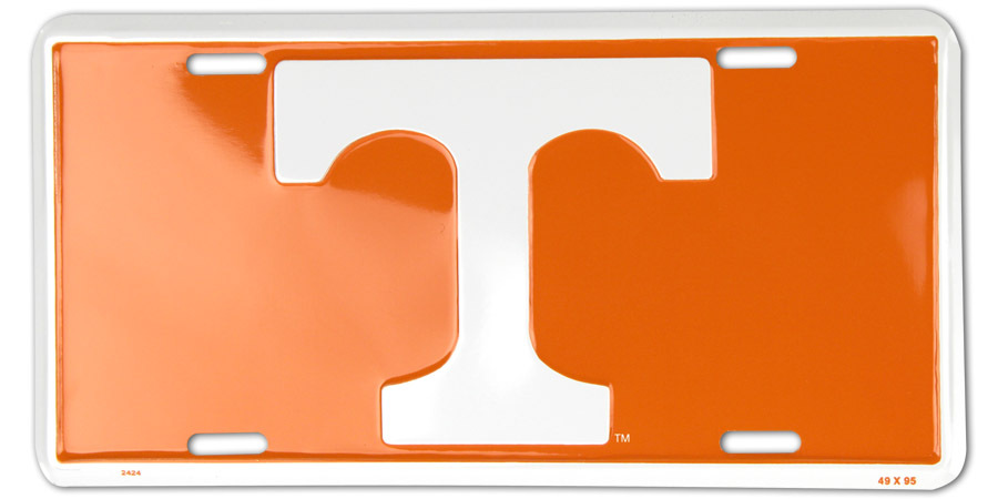 TENNESSEE VOLUNTEERS VOLS CAR TRUCK TAG LICENSE PLATE METAL SIGN UNIVERSITY OF