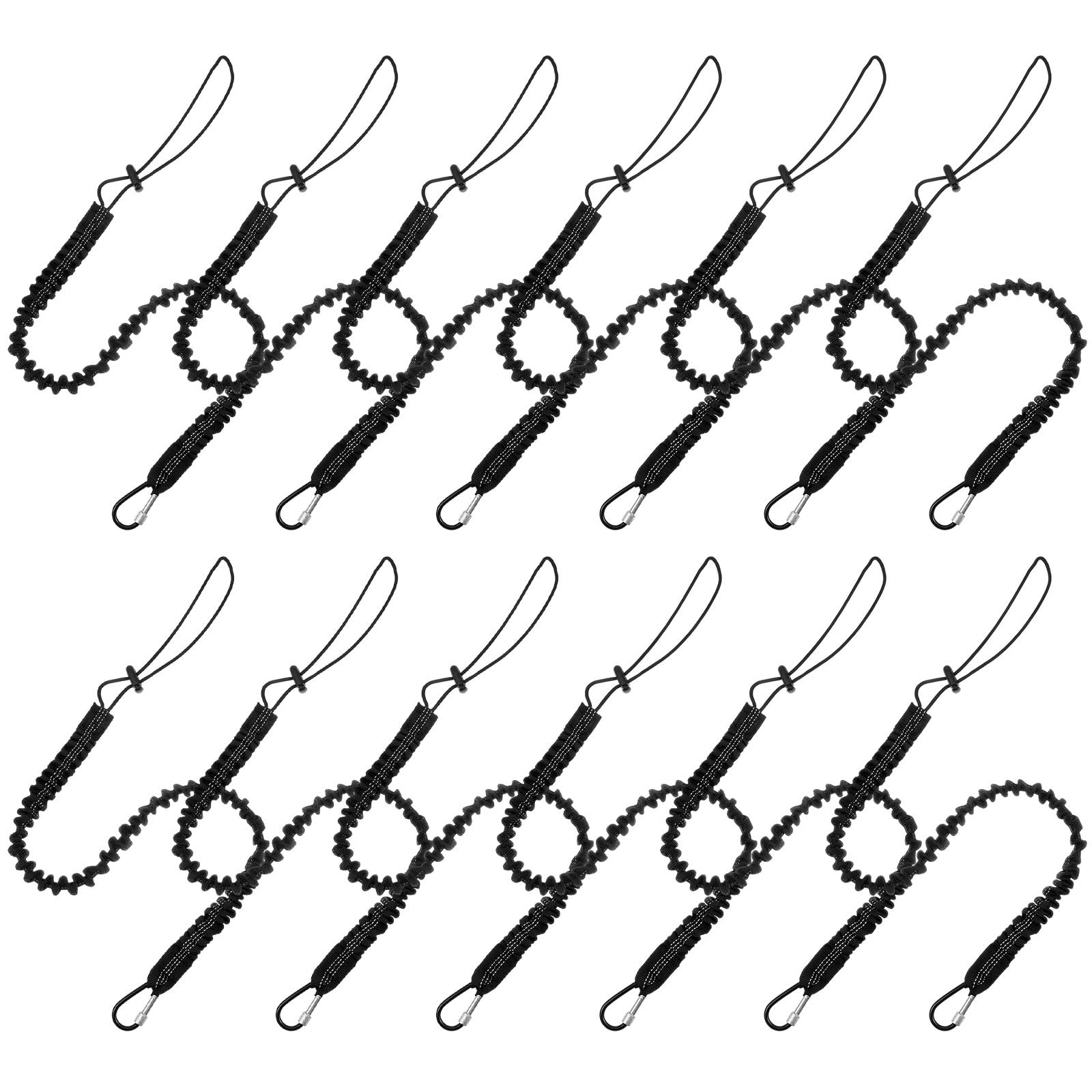 12 Pack Tool Lanyards with Buckle and Loop, 35.4"-51.2" Adjustable Safety Too...