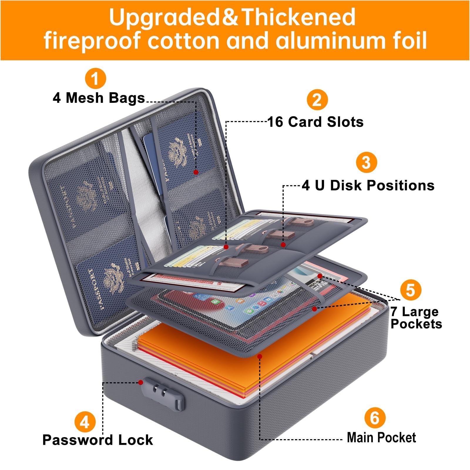 Docsafe 5200F Document Organizer Lockupgraded Heat Insulated