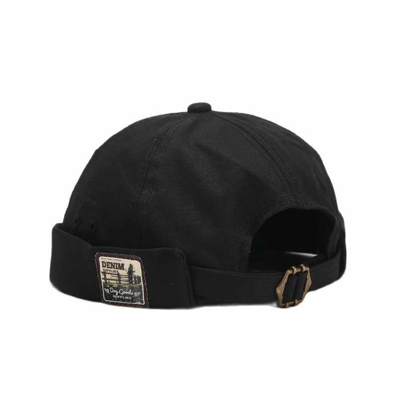 Hat Skullcap Sailor Rolled Cuff Retro Beanie Hats Adjust K1 Brimless Docker Cap