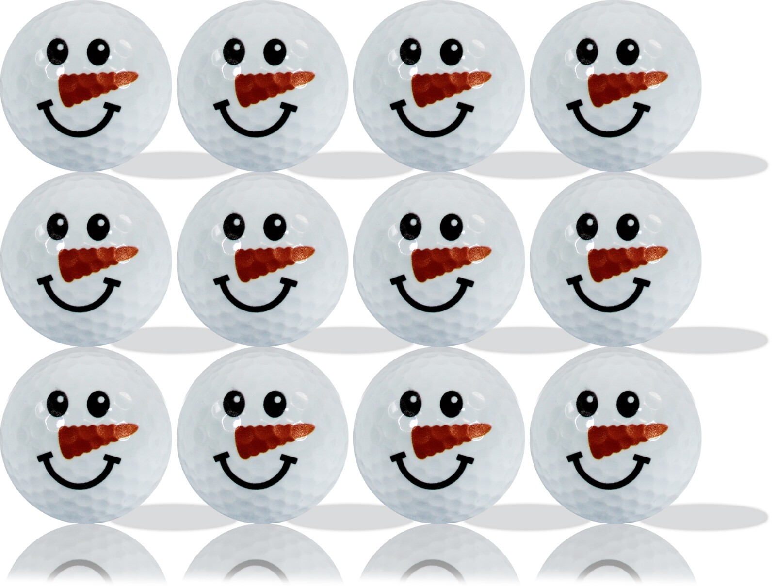 Snowman Imprint Golf Balls 12 Pack - Great Gift Idea!