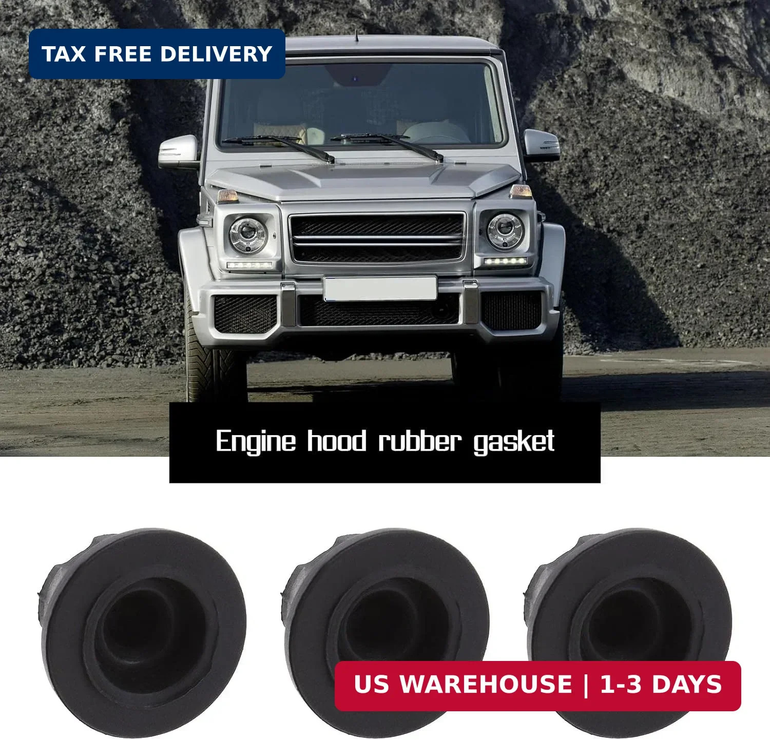 5 x Engine Cover Grommets Fastening Element Buffer Compatible with Mercedes