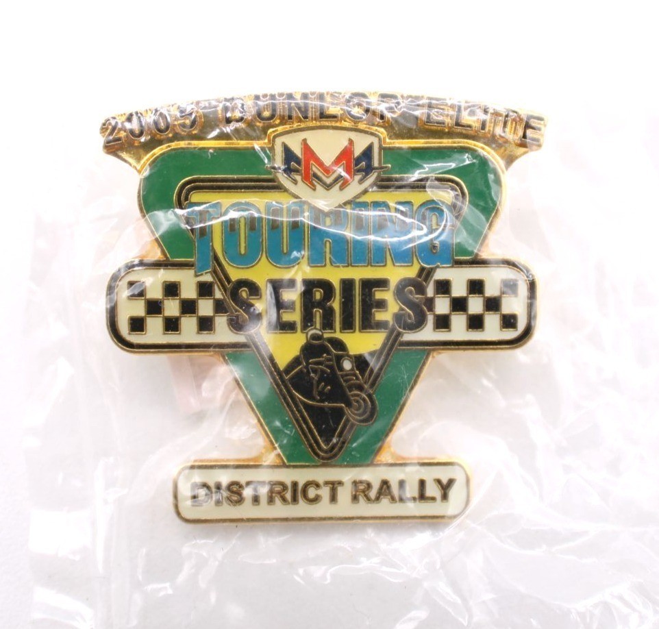 2005 Dunlop Elite Touring Series District Rally Lapel Enamel Motorcycle Biker